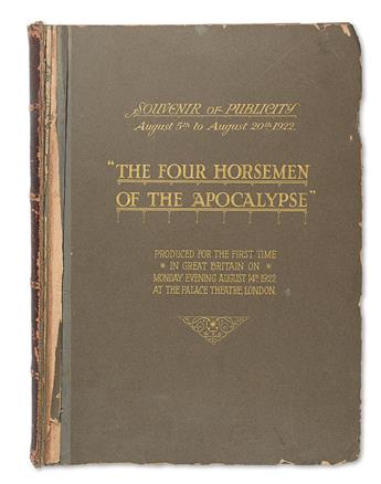 (SILENT FILM.) Souvenir of Publicity. The Four Horsemen of the Apocalypse